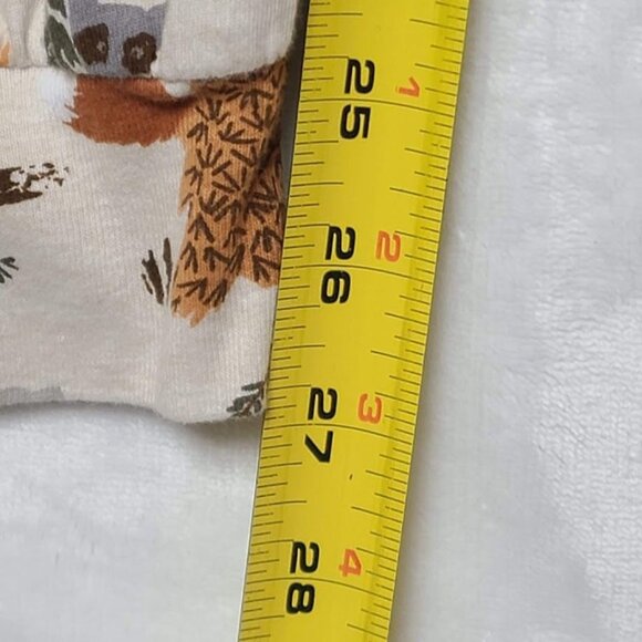 PJ Place Adult XL Forest Animal Print Pajama Pants Bear Fox Deer Racoon Trees - Picture 9 of 9
